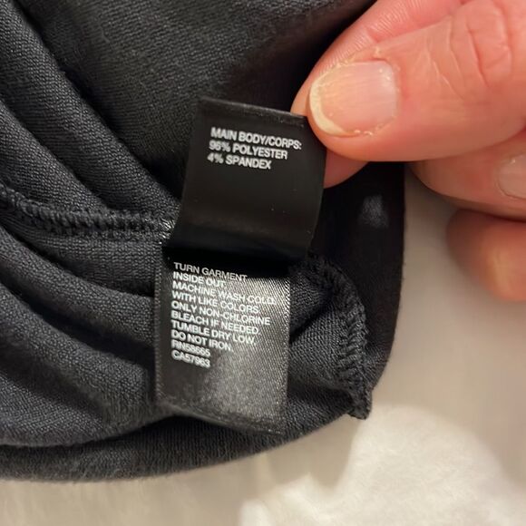 Zella Dani Charcoal Grey Velour Sweatshirt Plush Cozy MEDIUM Loungwear Leisure - Picture 8 of 8